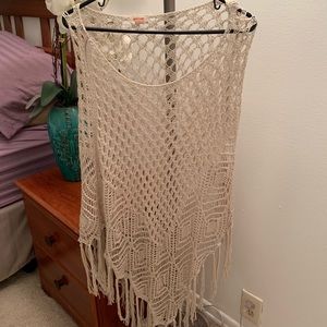 Target crochet poncho